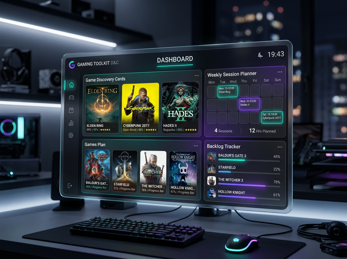 The Free Gamer Starter Pack Dashboard Preview